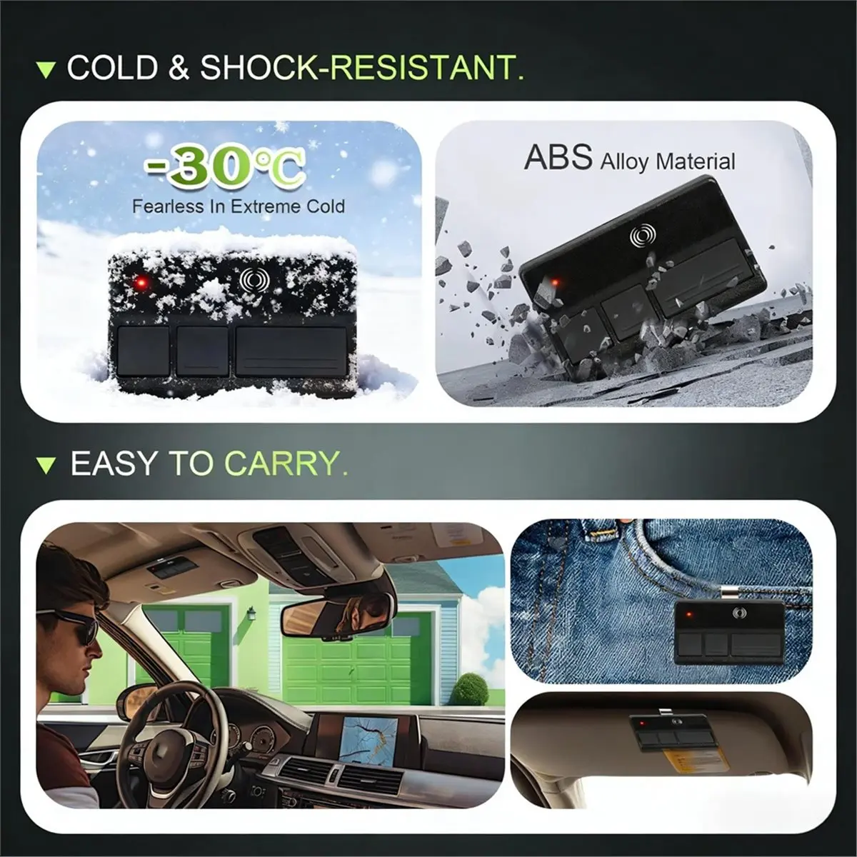 

B21B 2pcs 373LM Garage Door Remote Control 315MHz for 372LM 370LM 950D 953D 956D 139.18191 139.18192