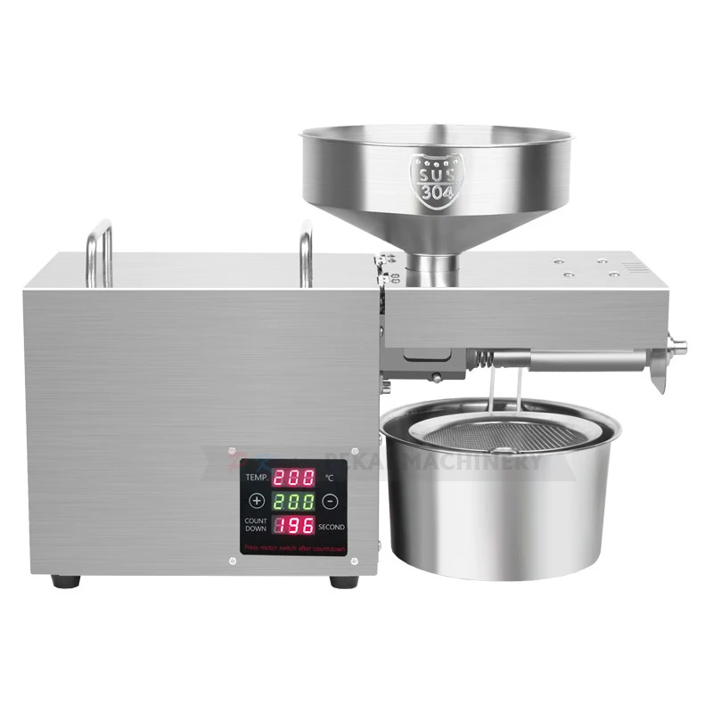 RG-109 Пресс для масла Домашний автоматический масляный пресс для коммерческого использования Машина для экстрактора семян овощей и подсолнечного масла