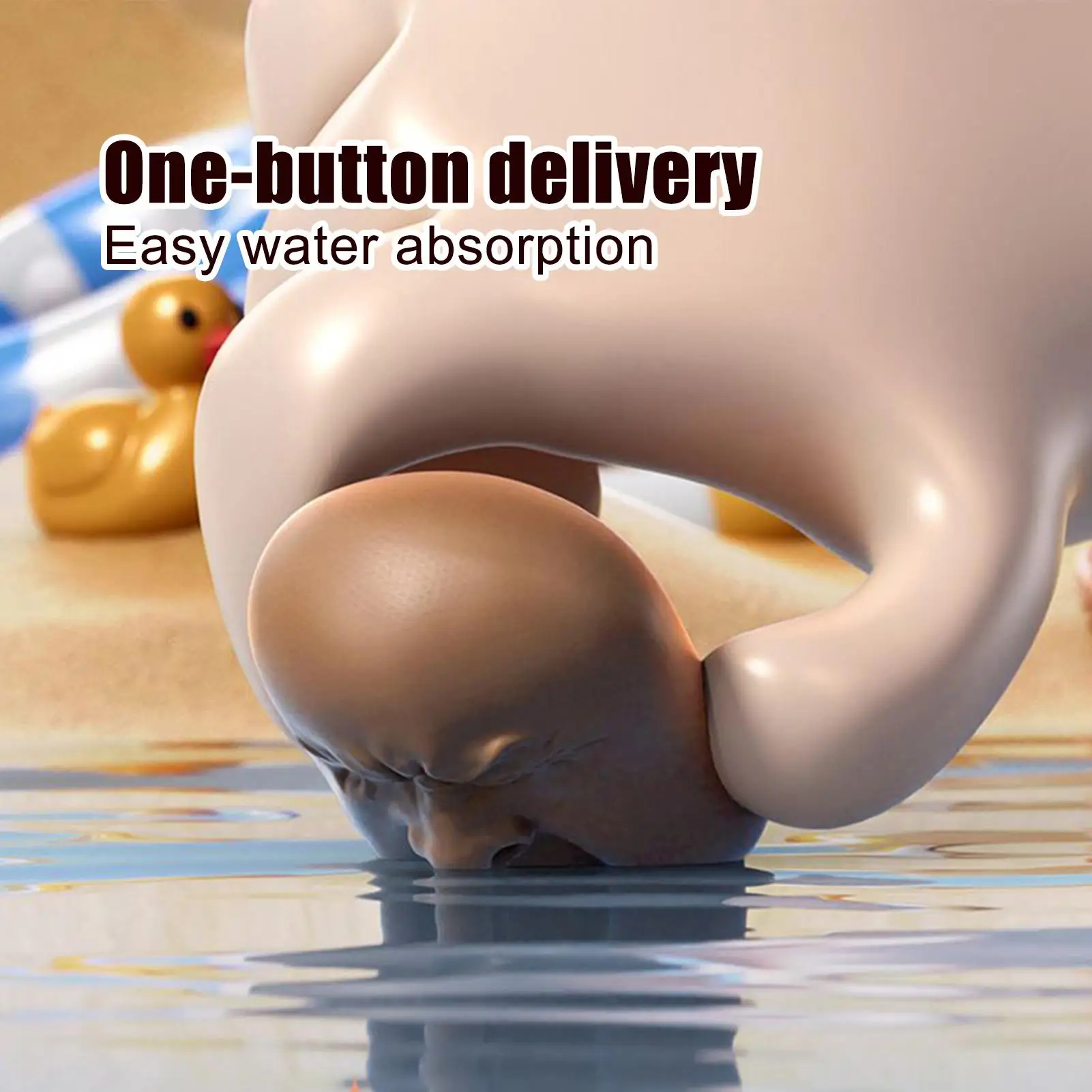 Water Sprinkler Toys Squeeze Yawning Face Tea Pet Water Sprayer Tricky Squeeze Toys Party Favor for Men Women Girls Teens