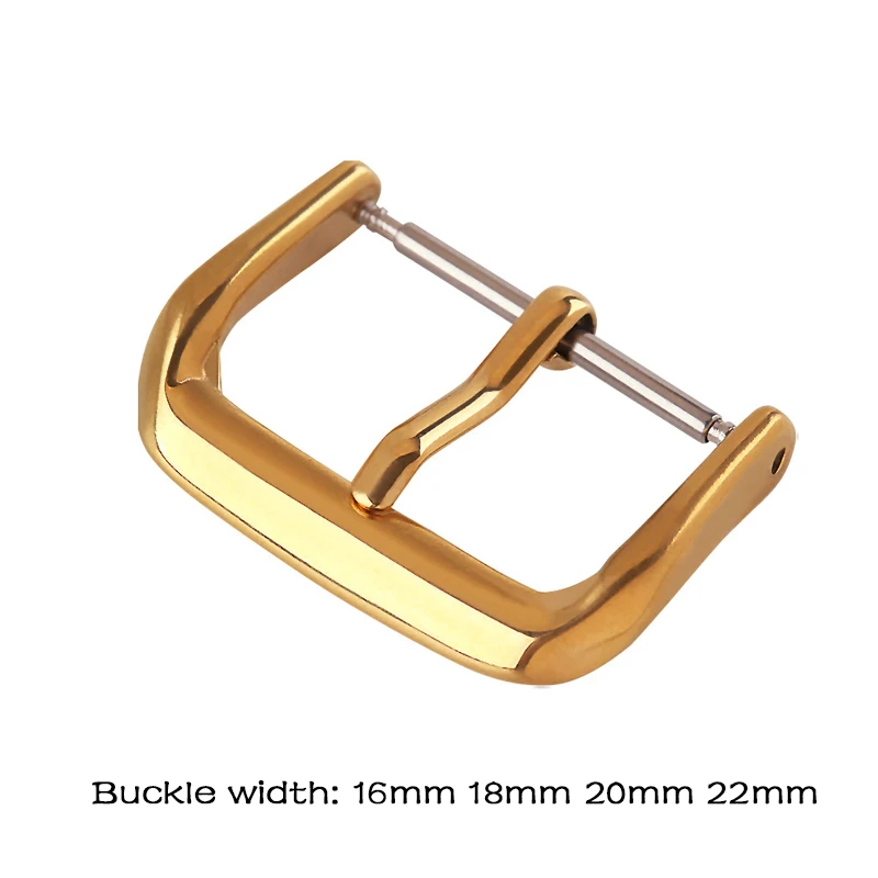 Metal Watch Band Buckle Men Watchband Strap 8-22mm Silver Gold Black Watchbands Clasp Stainless Steel Watch Accessories