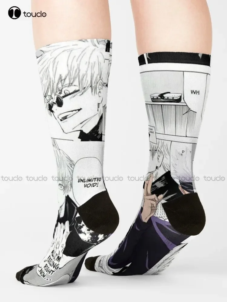 Gojo Satoru  Women Socks Personalized Custom Unisex Adult Teen Youth Socks Street Skateboard Socks Custom Gift Funny Art