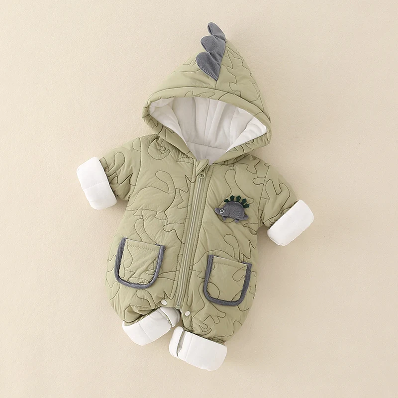 Neugeborenes Baby Fce Gefüttert Rer Outfit Herbst Winter Warmer Baumwollanzug Babykleidung Hohe Taille Lange Hosen Baumwollstoff