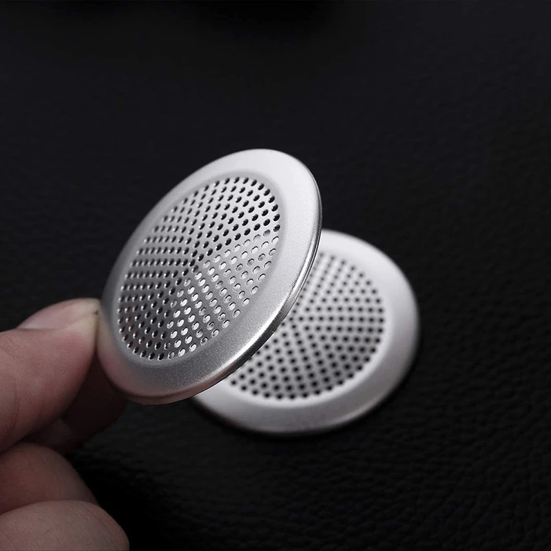 A024-Car Dashboard Speaker Trim Cover Aluminum Alloy for Land Rover Defender 90 110 130 2004-2016 for Jaguar XE XF