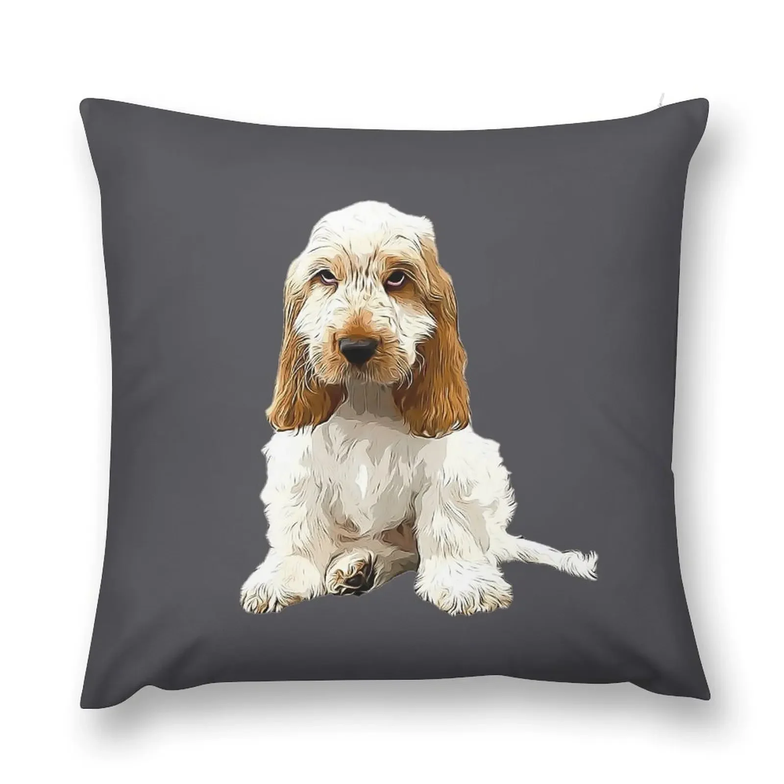 English Cocker Spaniel - Orange Roan Puppy Throw Pillow Custom Cushion Photo Cushion Child pillow