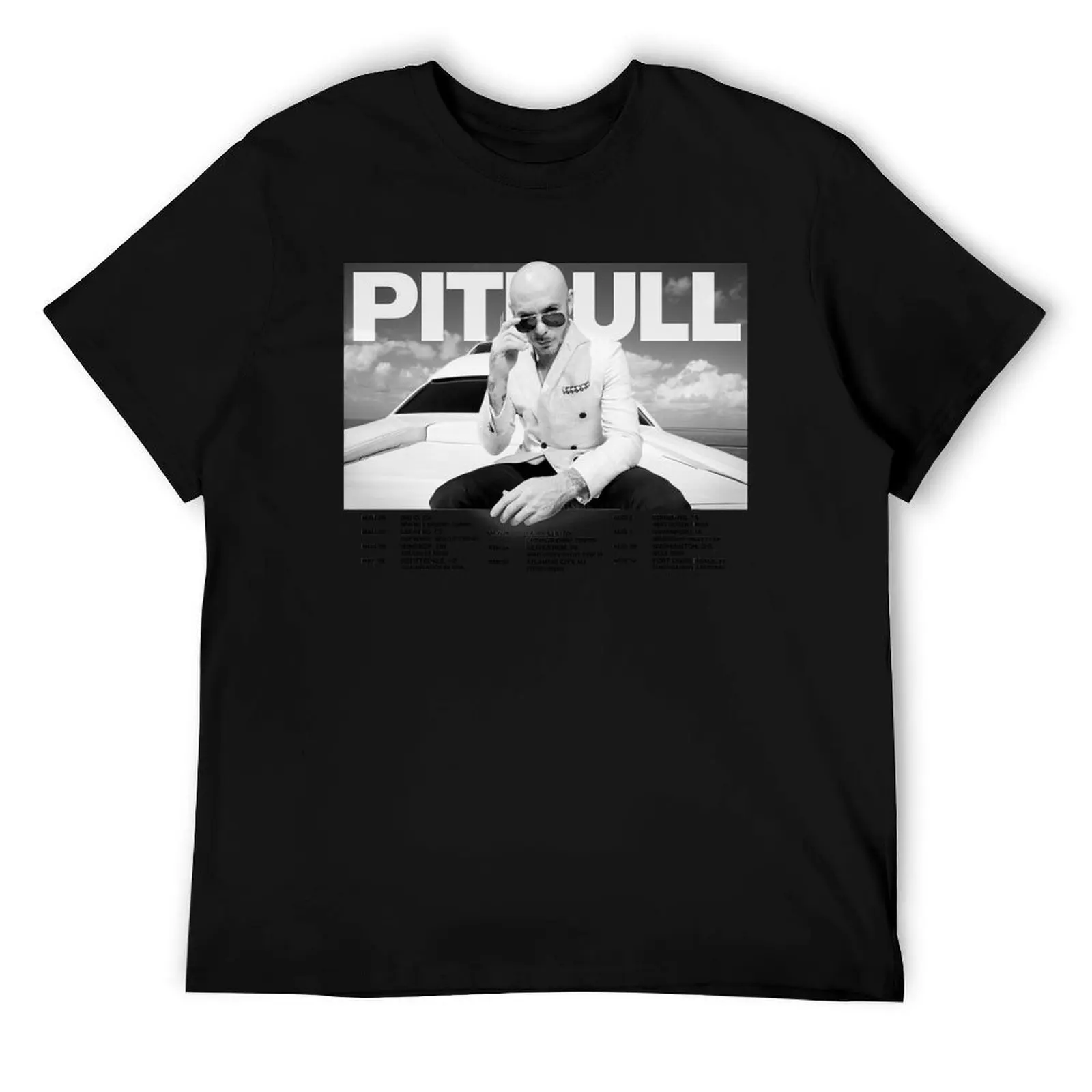 

Pitbull Mr.Worldwide Tour 2021 T-Shirt man t shirt cotton high quality t shirts for man cotton funny T-Shirt