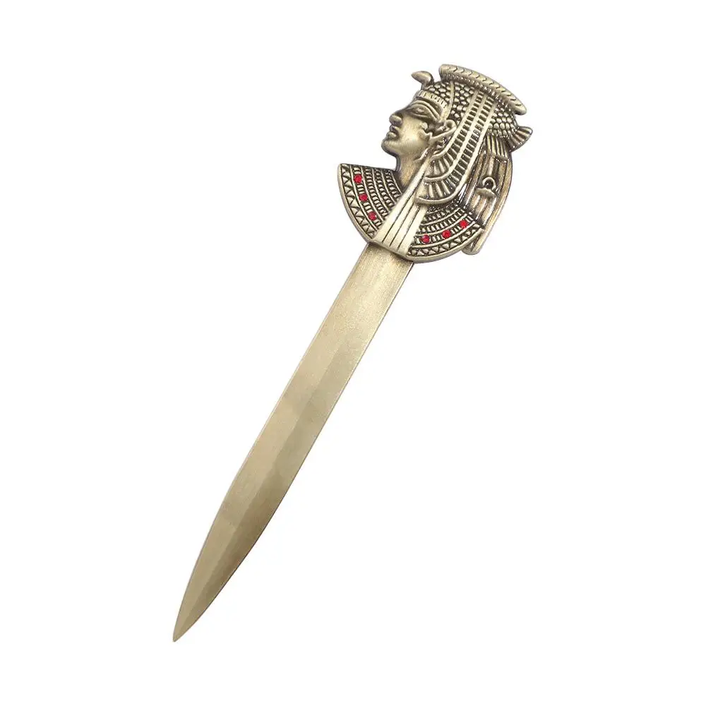 Portable Egyptian Pyramid Pharaoh Envelope Opener DIY Crafts Tool Zinc Alloy Express Opener Ancient Retro Student Stationery