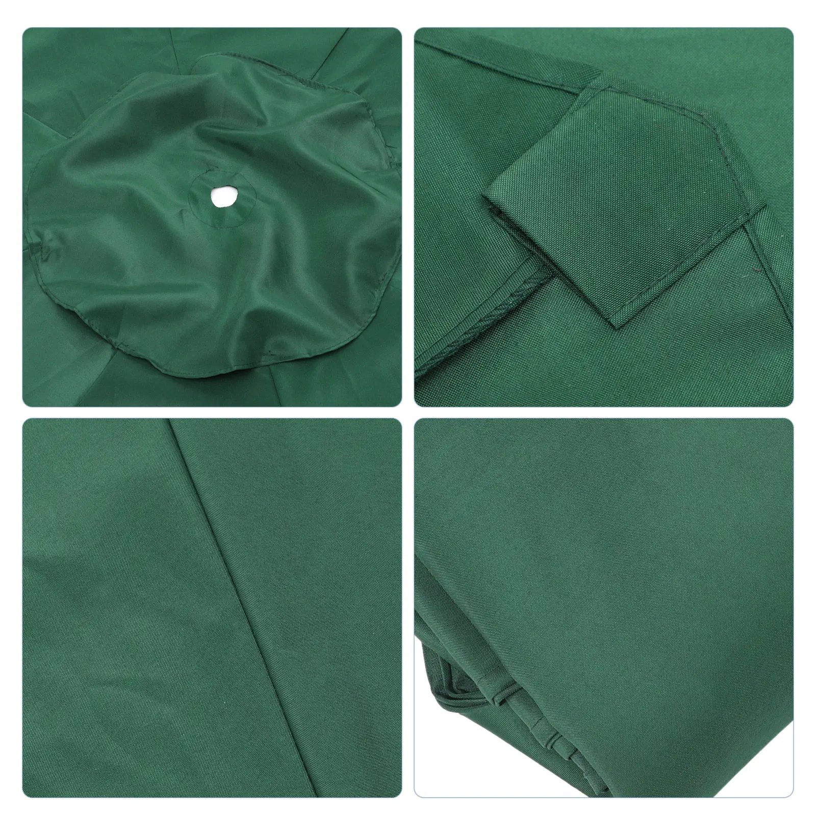 Patio Umbrella Replacement Canopy Lightweight Breathable Sun Proof Rain Resistant Fabric Umbrella Replacement Cloth for Garden