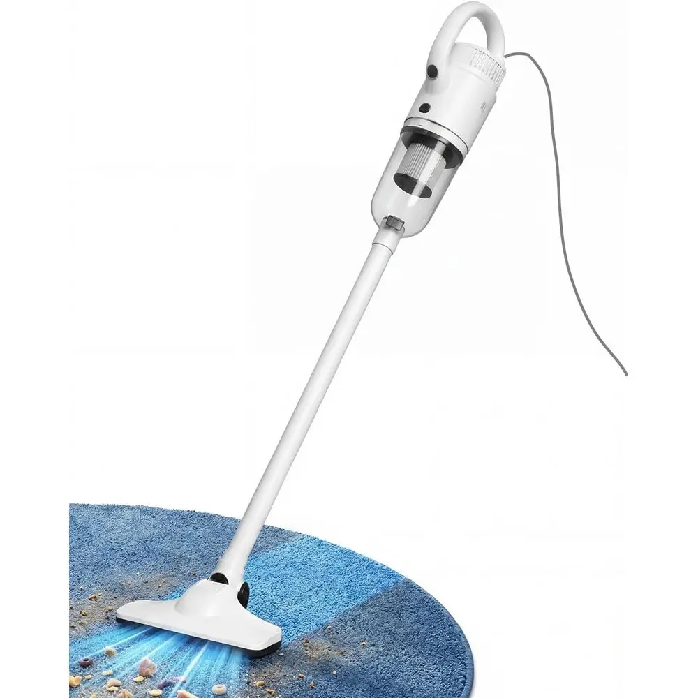 

Легкий проводной вертикальный пылесос 2-в-1 с насадкой для пола и щелевой насадкой, шнур питания 13 футов, HEPA-фильтр