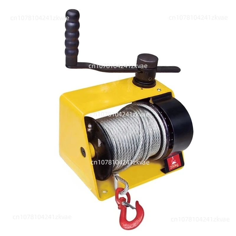 

250kg turboworm hand-cranked winch two-way self-locking self-brake manual hoist