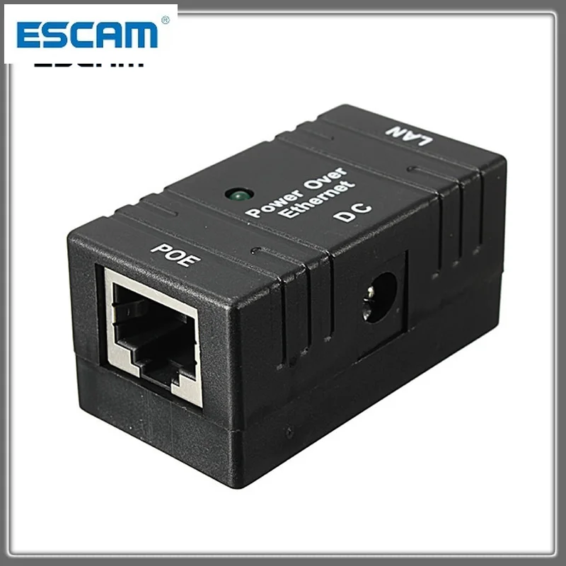 Poe Passieve Injector Splitter Wall Mount Powerpoe Injector RJ45 Power Over Ethernet Switch Power Adapter Door Escam POE01