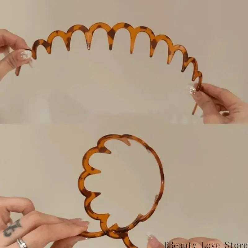 Central cabello 2 piezas para mujeres diadema plástica ligera para manejar cabello suelto durante los entrenamientos y