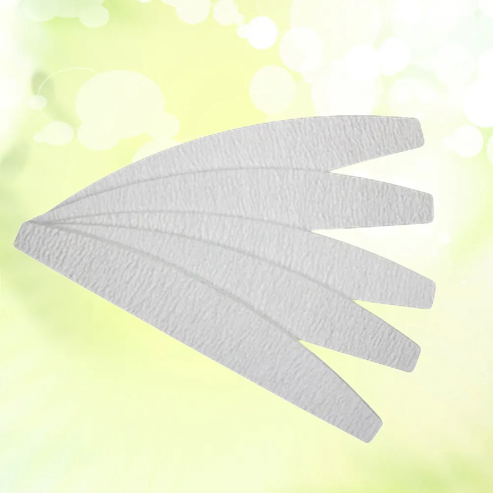 Lima per unghie grigia ad alta abrasione per la limatura di unghie naturali, finte ed extension, strumento curvo per manicure e lucidatura