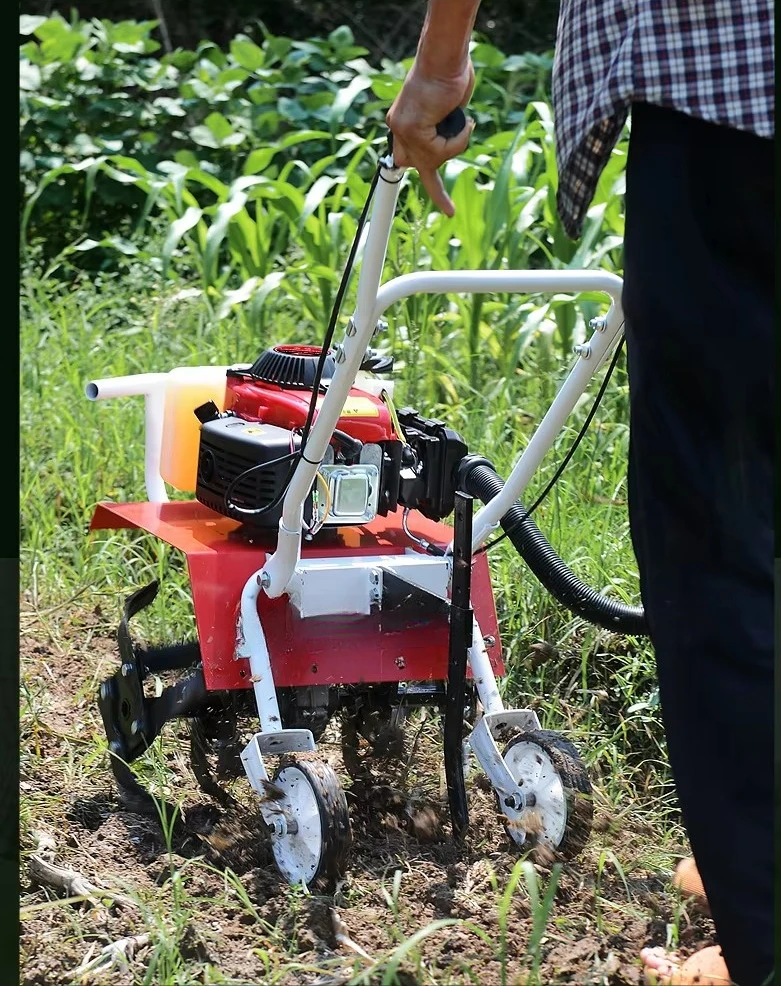 Tillage Machine loosening/trenching/weeding/fertilizing/turning Soil Cultivator Small petrol Tiller Farm Agriculture Rotary