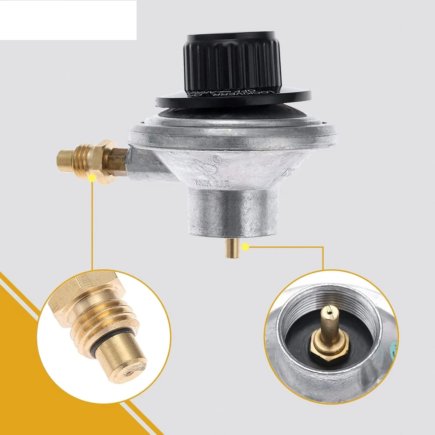 Propane Gas Grill Control Valve Table Top Regulator Propane Gas Grill Control Valve for Camping Grill