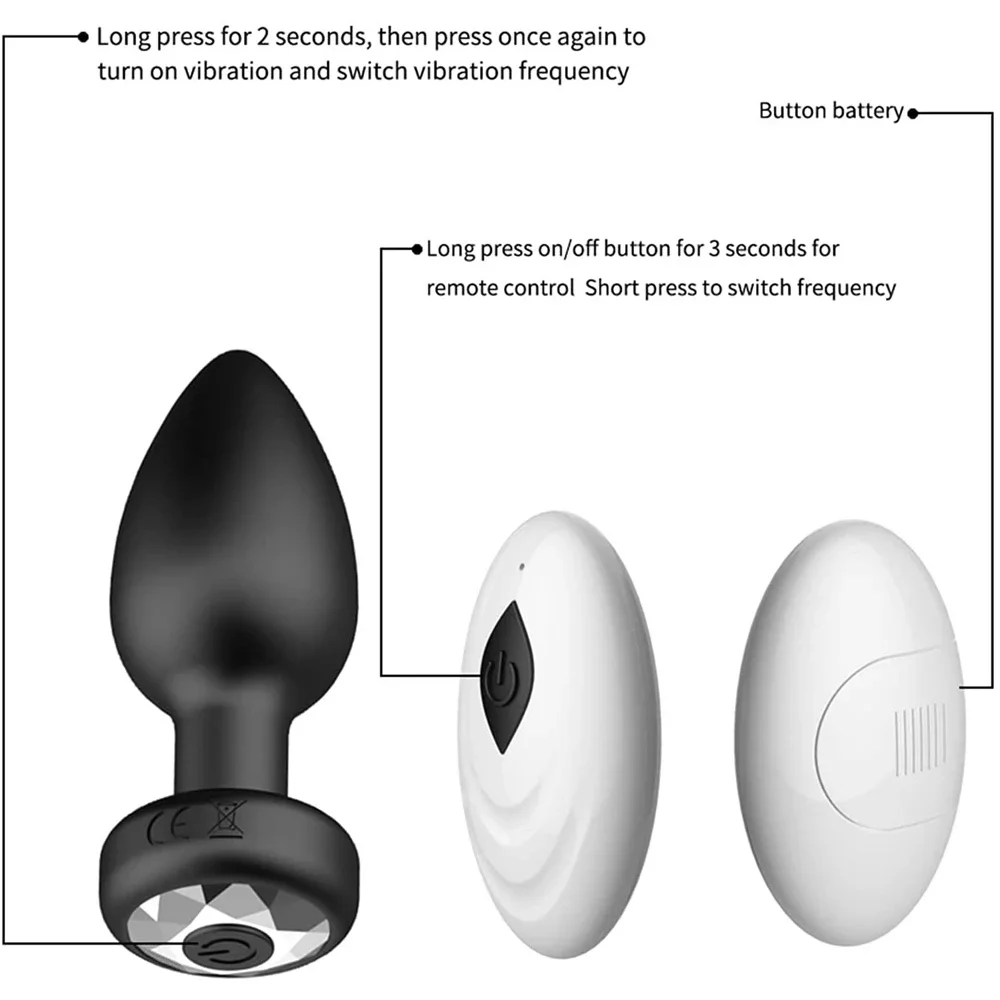 Vibrador Anal para pareja Gay, 10 modos de juguetes sexuales impermeables, inalámbrico, tapón Anal de próstata, masajeador portátil