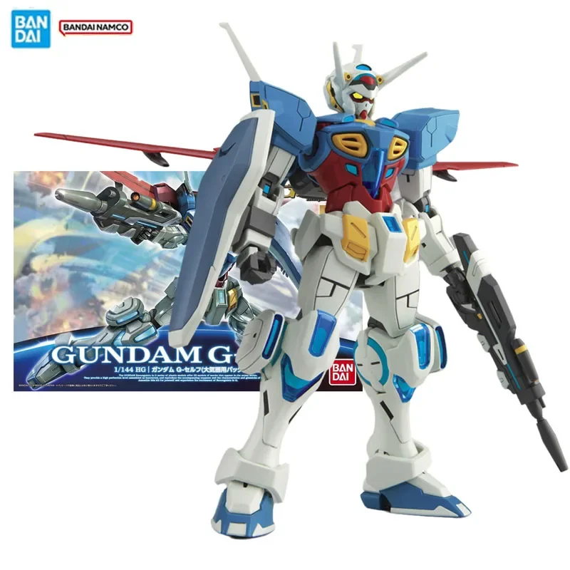 バンダイオリジナル本物のフィギュアガンダムモデルキットアニメフィギュア-hg-1-144-yg-111-ガンダム-g-セルフキャラクターモデルおもちゃギフトコレクション