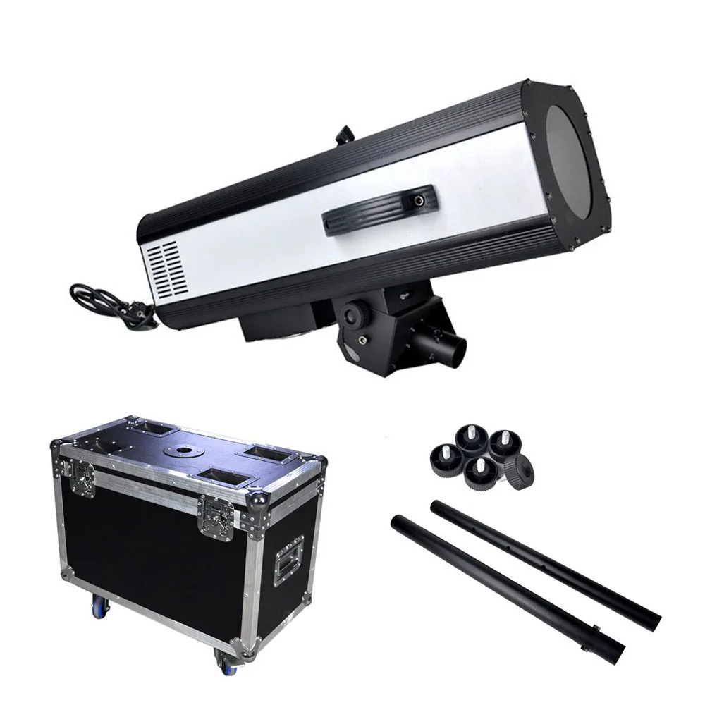 

350W LED Follow Spot Light with Flight Case for Wedding Stage Concert High Brightness Adjustable Beam Spotlight with Stand