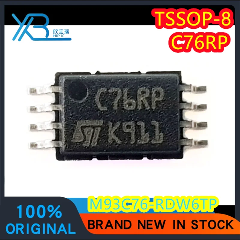 

(4/50 pieces) M93C76-RDW6TP Code C76RP TSSOP8 Memory IC chip Guaranteed normal operation 100% new stock