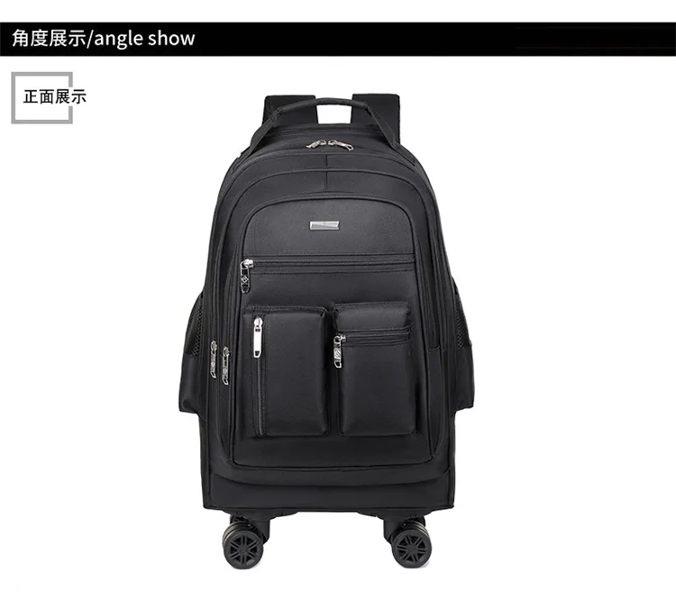 Business-Rucksack für den Außenhandel, Großer Multifunktionaler Doppel-Rucksack, Studentenrucksack, Leichtgewichtig – Detail 25