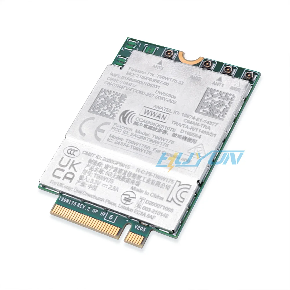 DW5930e-eSIM WWAN 5G โมดูลบรอดแบนด์มือถือ T99W175 RPY3T ทนทาน 5430 7330