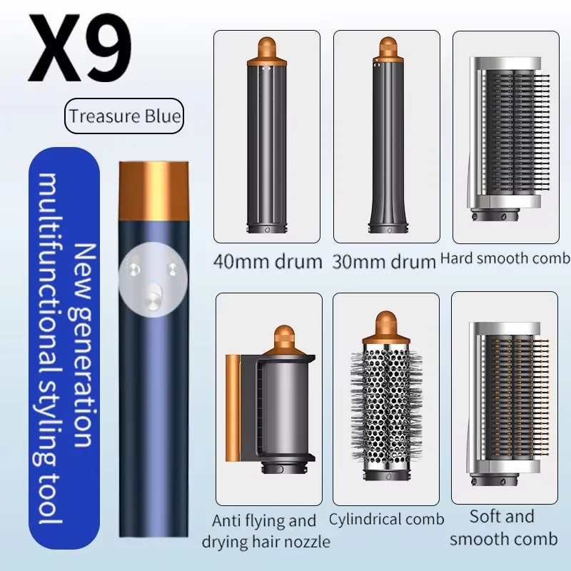 

Multi-hair style curly hair curly iron clip-off curly barrel hair dryer salon hairstyle tool