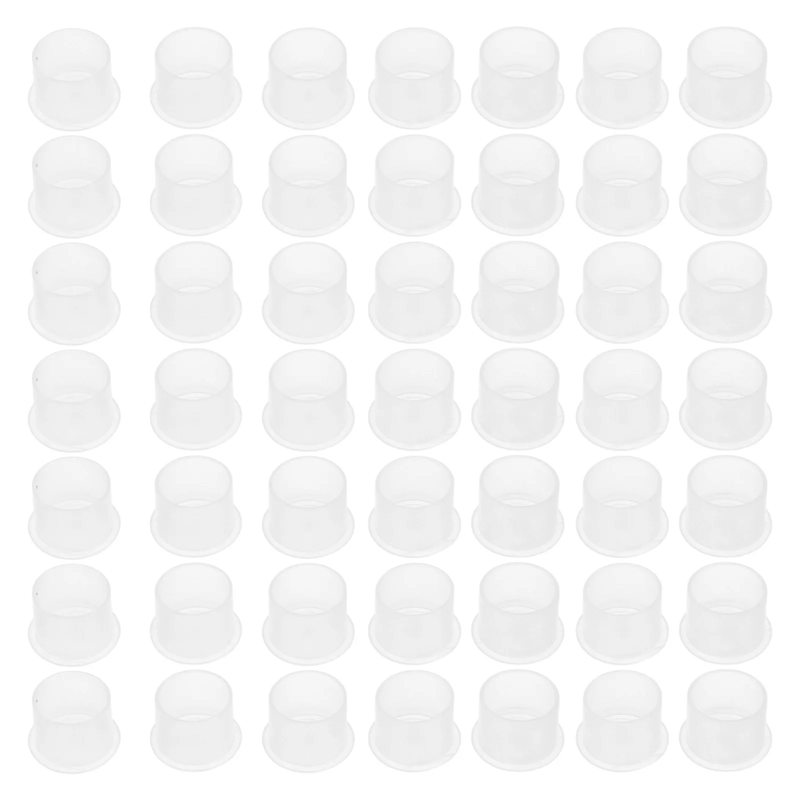 

600Pcs Small Plastic Tattoo Ink Caps Round Shape Stable Ink Containers for Tattoo Pigment Cups Supplies Pigment Cup