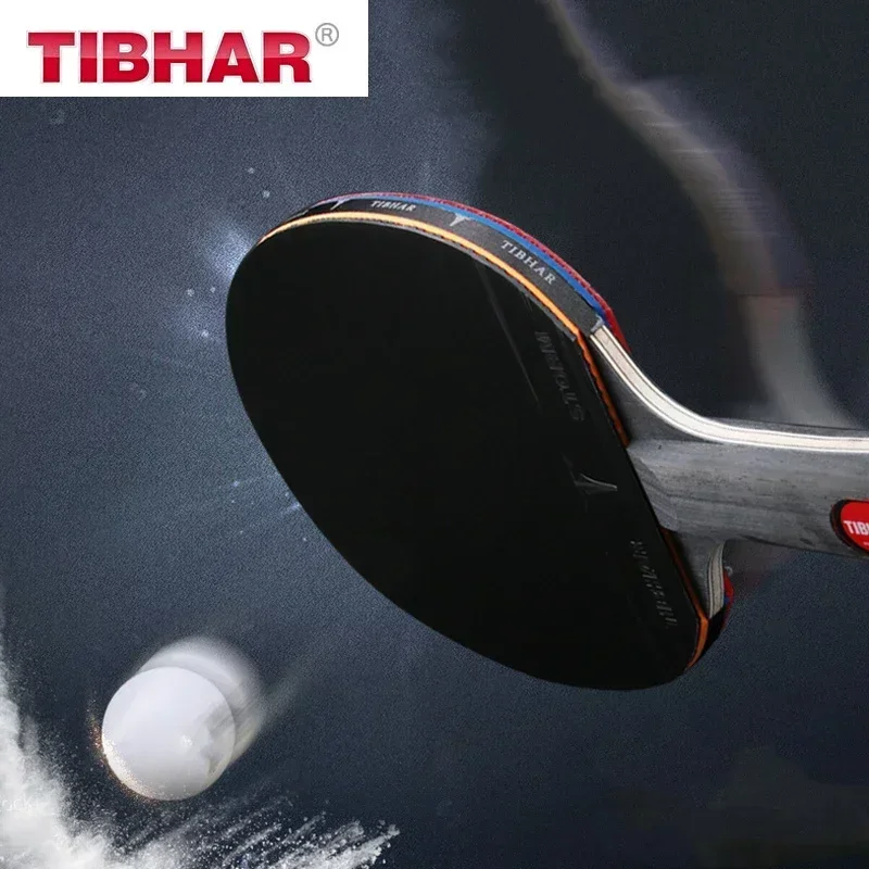 TIBHAR 6/7/8/9 ستار مضرب تنس الطاولة متفوقة لزجة المطاط شفرة الكربون بينغ بونغ مضارب البثور المهنية في لزجة