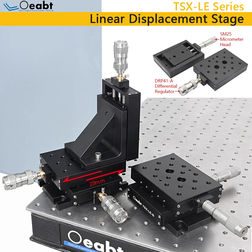 

Linear Displacement Stage for TSX-LE Manual Displacement Stage X-Axis Translation Stage Precision Fine-Adjustment Optical Oeabt