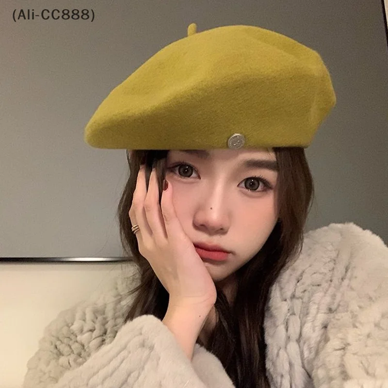 

〔CC88〕Fall and Winter Versatile Wool Berets Literary Retro Female Temperament Painter Hat Artist's cap