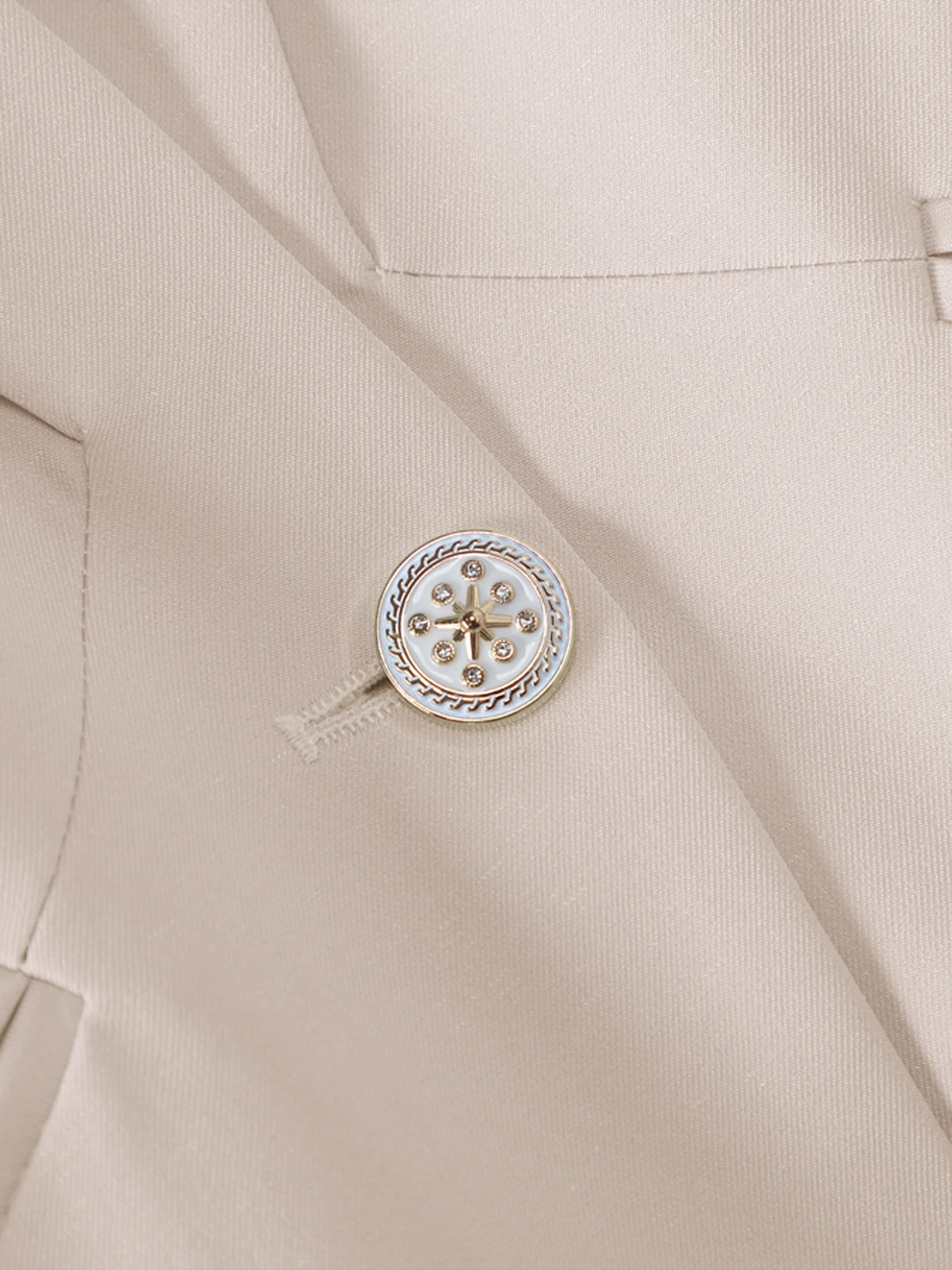 Dames abrikozenblazer 3/4 mouw slim fit kantoor casual jas elegante effen kleur werkkleding