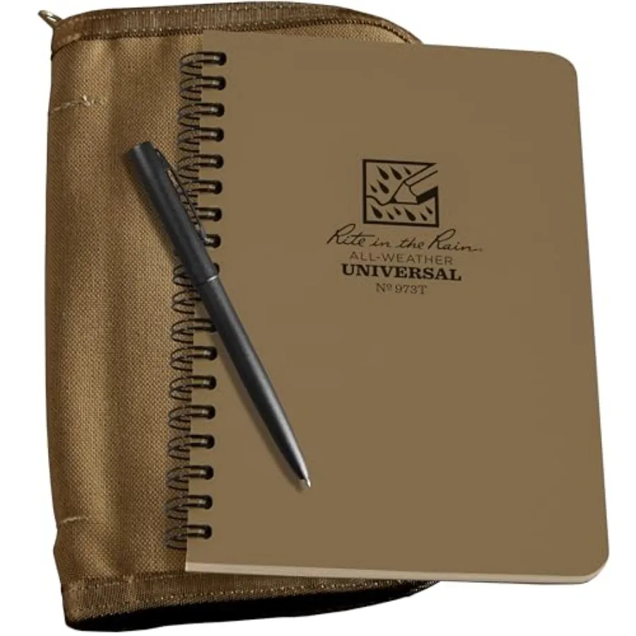 

Weatherproof Side Spiral Kit: CORDURA® Fabric Cover 4.625" x 7" and Weatherproof Pen No. 973T-KIT