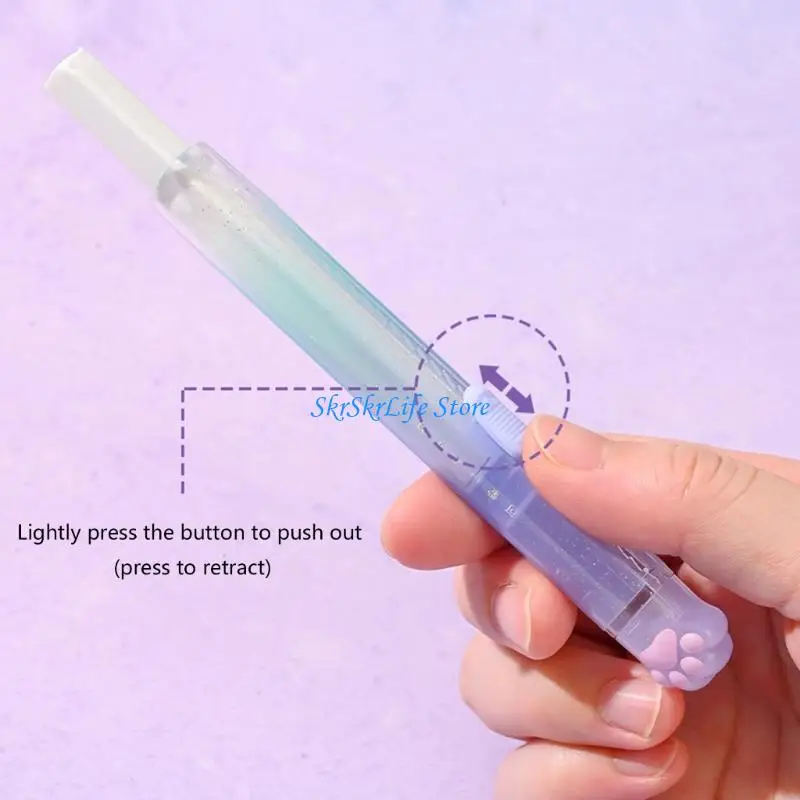 

E65E Pencil Erasers Back to School Erasers Push-Pull Eraser Cats Claw Erasers Simple Eraser Reward Gift for Children