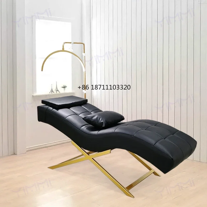 Yimmi Color Customized Eyelash Bed For Salon Cosmetic Chair Tattoo Table Luxury Lash Bed Soft Eyelash Extension Curved Lash Bed