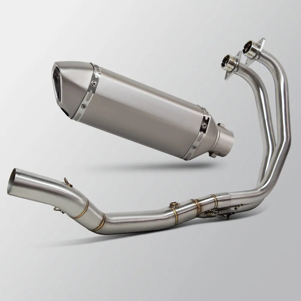 

R3 Exhaust System For Yamaha YZF-R3/R25 MT03 MT25 MT-03/25 2015-2026 Motorcycle Exhausts Pipe Kit Headers Tube 370mm Muffler