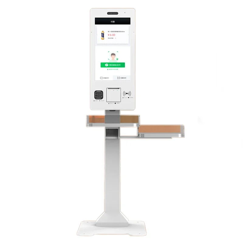 

Customized OEM Android/Windows Payment Kiosk Supermarket Self-service Checking with Barcode Scanner and Printer KIOSK POS System