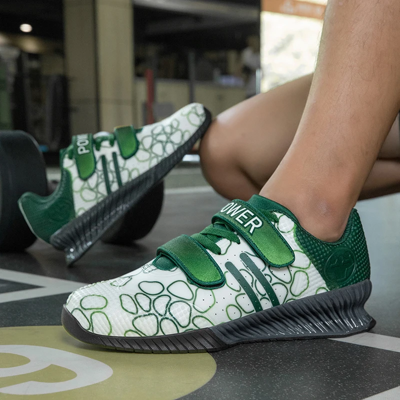 New Luxury Professional Weight Lifting Training Shoe Top Quality Wearable Squat Hard Pull Shoe Comfortable Anti Slip Gym Shoe