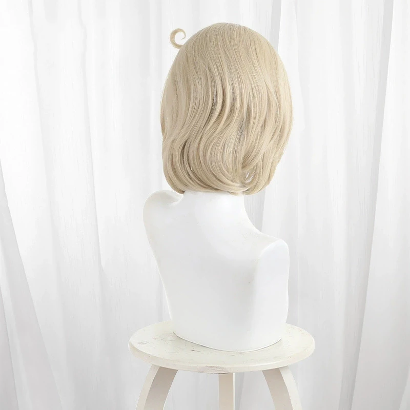 게임 Zenless Zone Zero Yidhari 코스프레 가발 여성 황금 머리 내열성 합성 가발 할로윈 소품