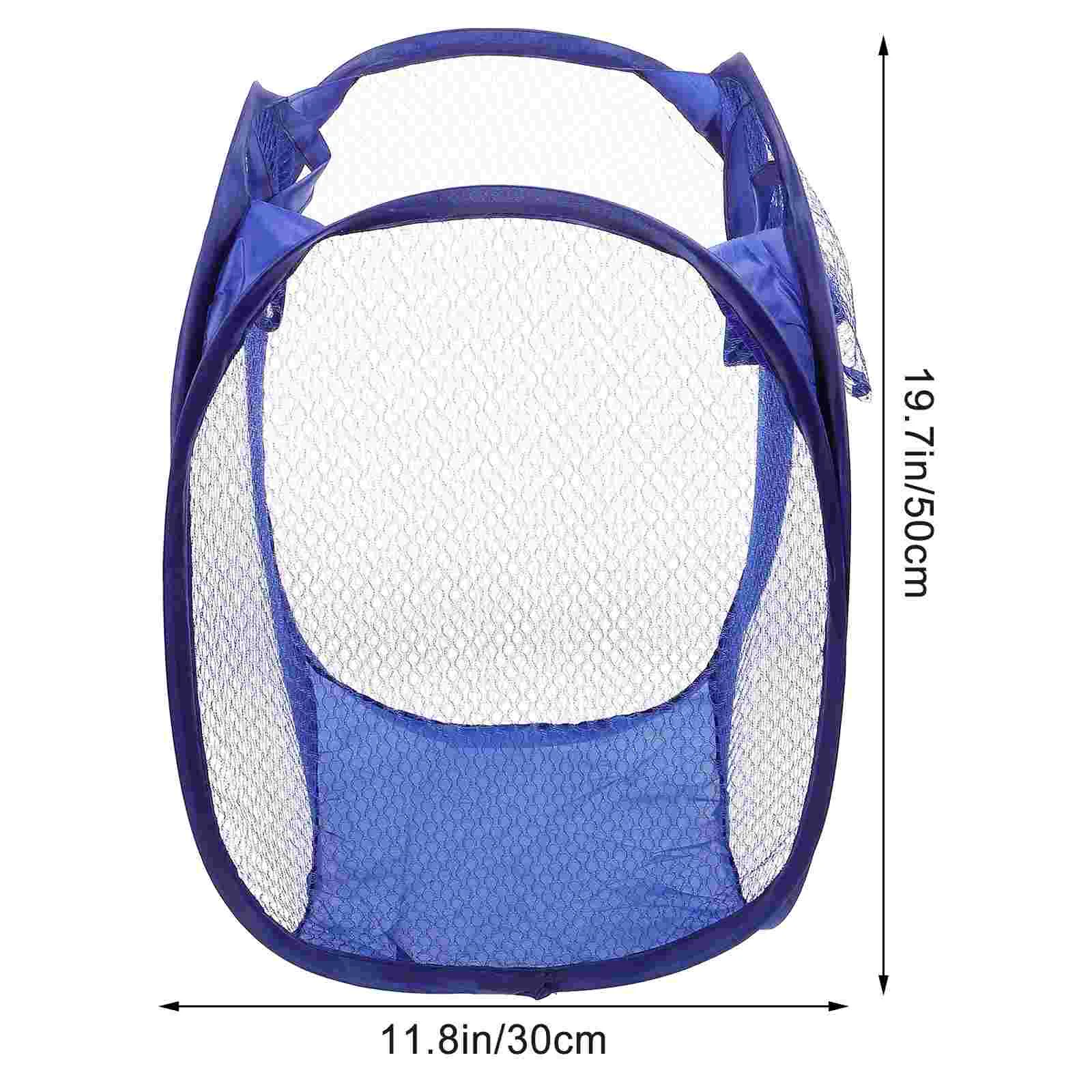 4pcs Hamper Mesh Basket for Dorms Apartments up Storage Easy to Carry Store College Student Camping Essential