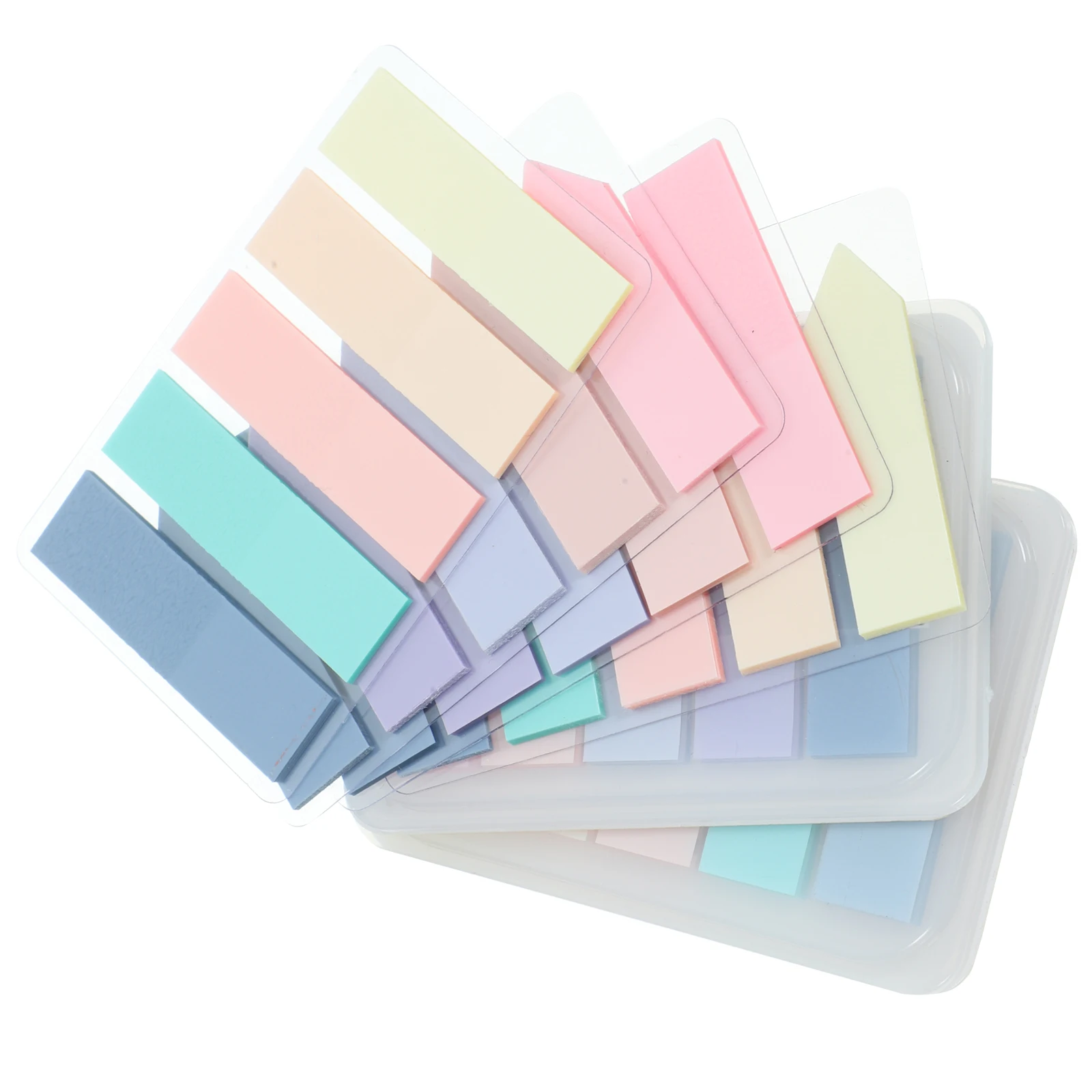 

6 set Colorful Reading Strips Sticky Page Markers Transparent Highlight Tabs For Books Practical Learning Accessories Portable