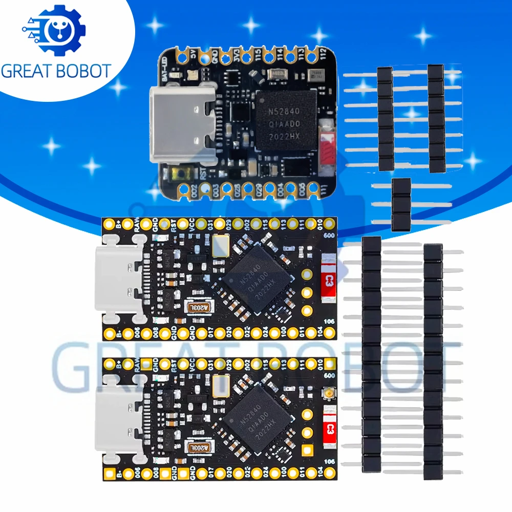 1~10PCS NRF52840 Super mini Development Board Compatible With Nice!Nano V2.0 Bluetooth Charging Management Pro Micro NRF52840
