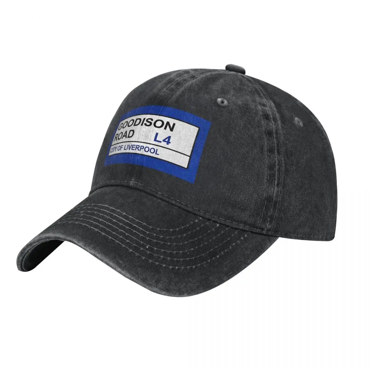 Everton Football Team Goodison Road Street Sign Baseball Caps Snapback Washed Denim Hats OutdoorCowboy Hat for Unisex