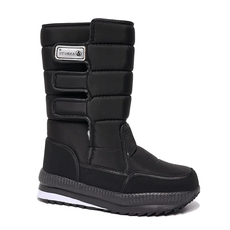 

Men's Mid-calf Boots Outdoor Waterproof Men Snow Boot -40° Keep Warm Couples Non-slip Platform Women Shoes Big Size 36-47