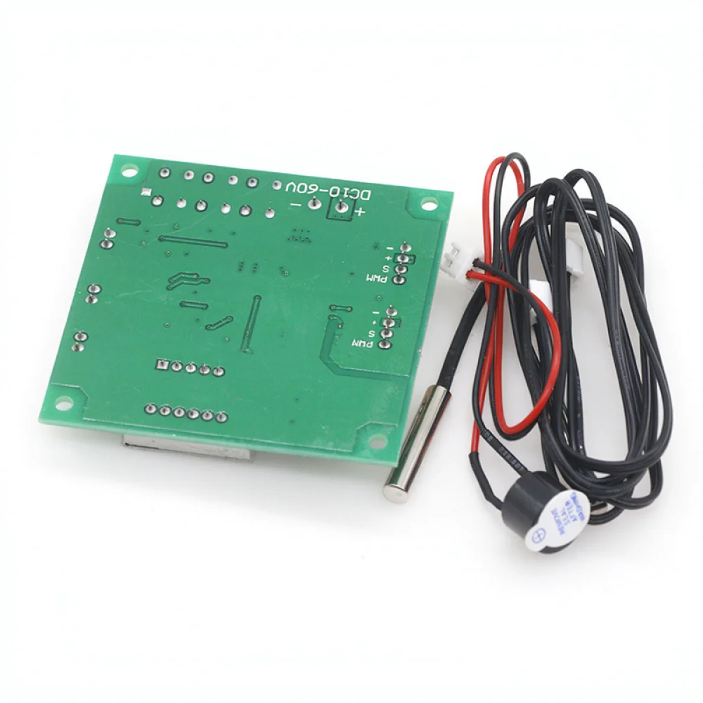 Dual Channel PWM Cooling Fan Controller Variable Speed Module Temperature Monitor With Alarm For Industrial Cabinet