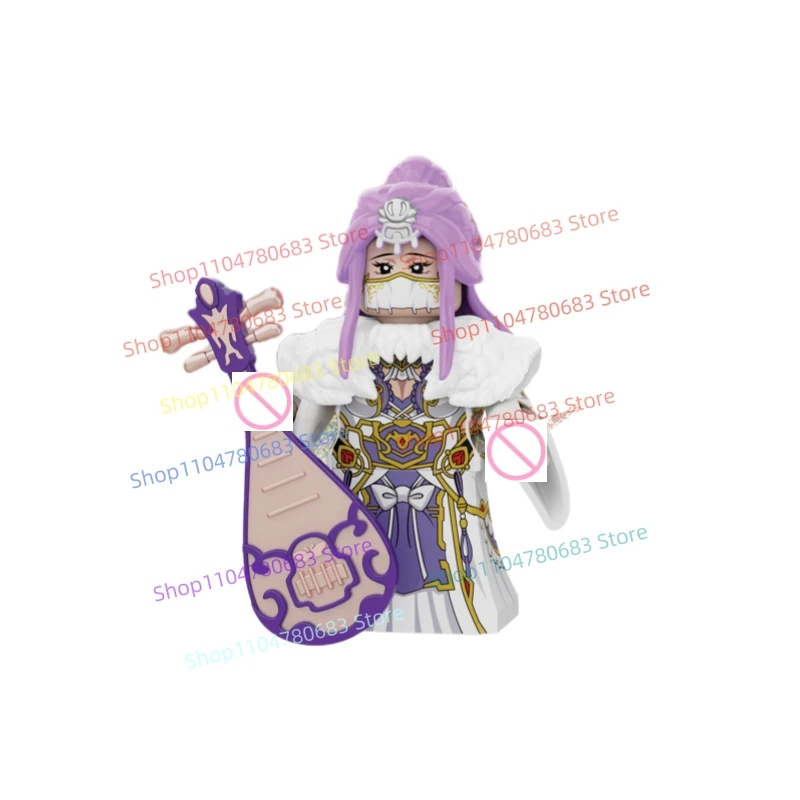 

MOC новые строительные блоки кукла три королевства Wenyuan Cai Wenji Pan Feng Hua Xiong Hero мозаика игрушка коллекция украшений