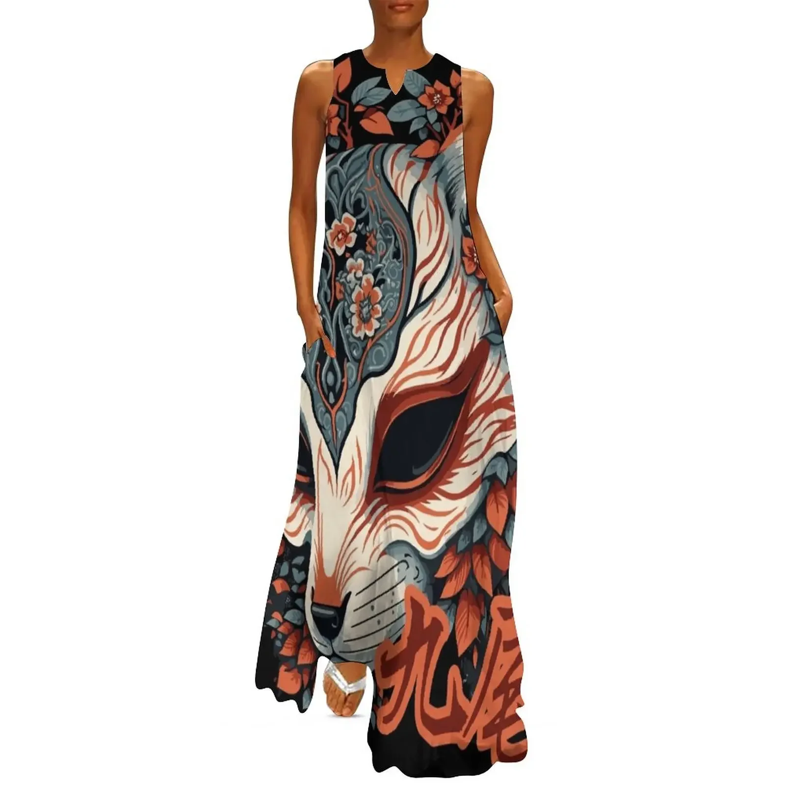 

Nine Tail Fox Kitsune Long Dress summer dresses for women 2025 Woman dresses african dresses for woman ceremony Dress