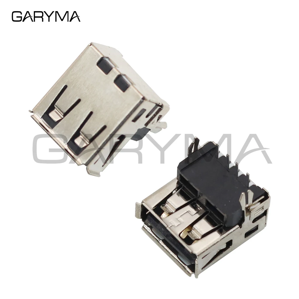 10 قطعة USB 2.0 أنثى طبقة مزدوجة 90/180 درجة DIP مستقيم العمودي بيند موصل PCB جبل المقبس لتقوم بها بنفسك شقة تهمة التوصيل جاك