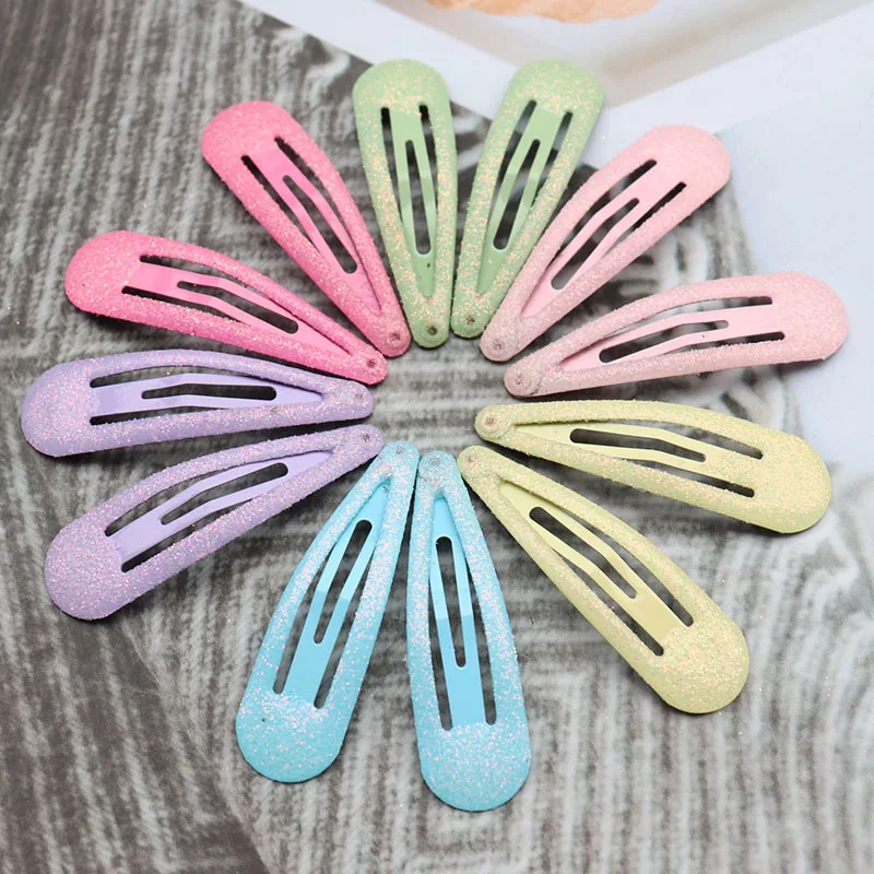 40Pcs Set Neue Farbe Druck BB Clip kinder Gebrochene Haarnadel Metall Seite Kleines Mädchen Haar Zubehör Haarnadel – Detail 3