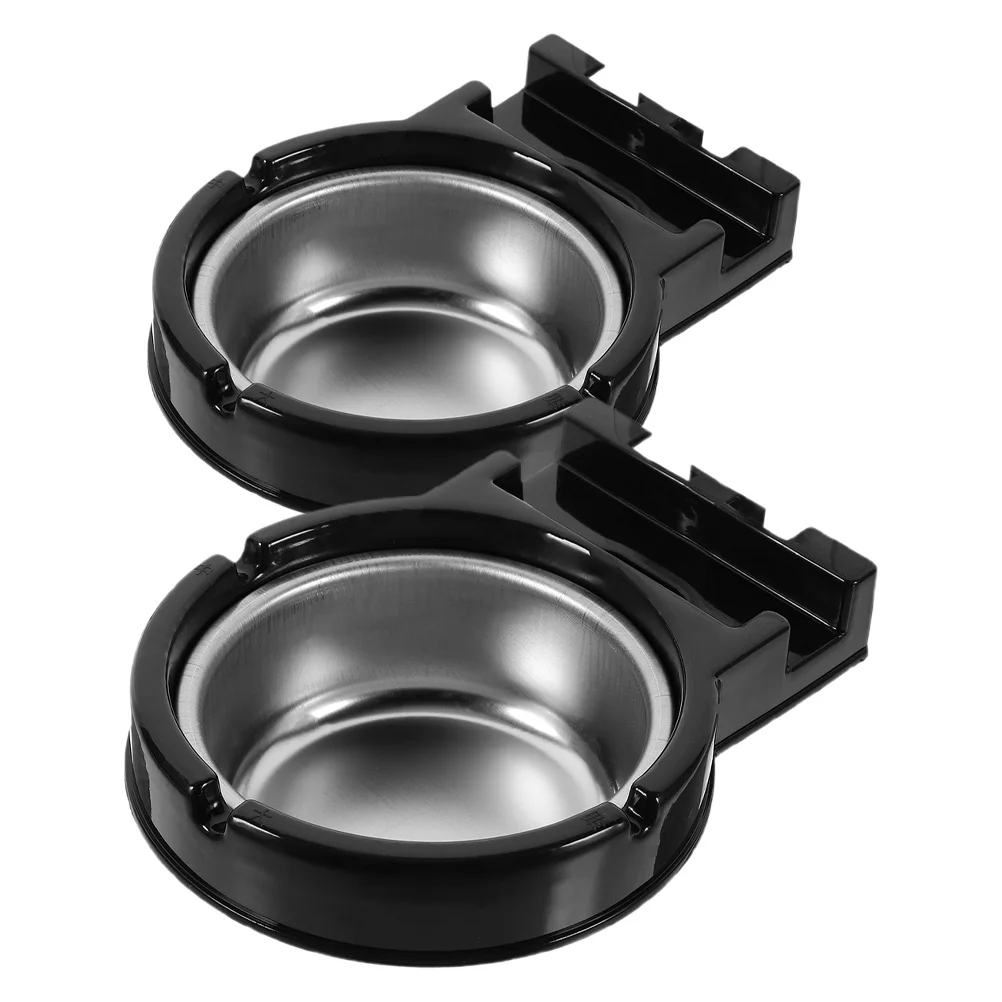 

2pcs Wall Mounted Ashtray Stainless Steel Smoke Tray For Bathroom Toilet Home Office Hotel Cigarette Disposal Butt Receptacle
