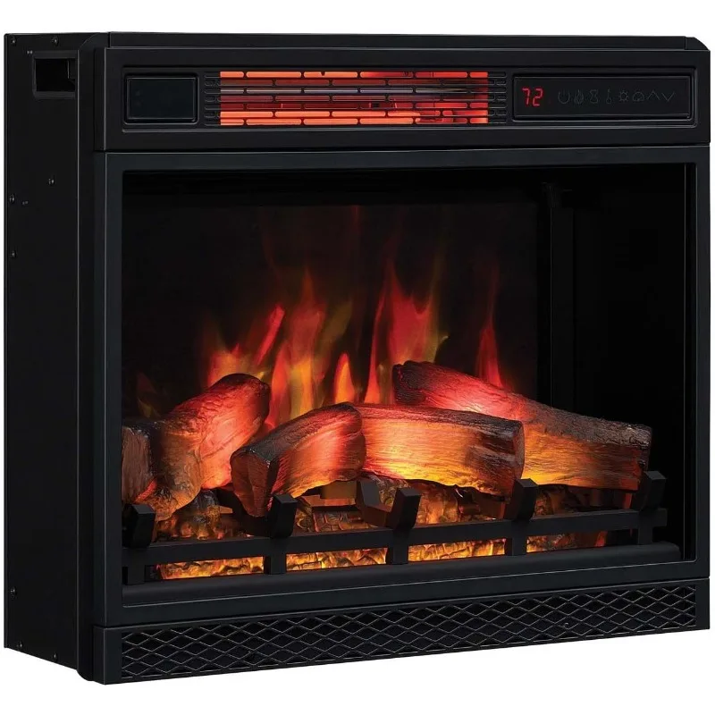 23II042FGL 3D Infrared Quartz Fireplace Insert with Safer Plug and Sensor, 23