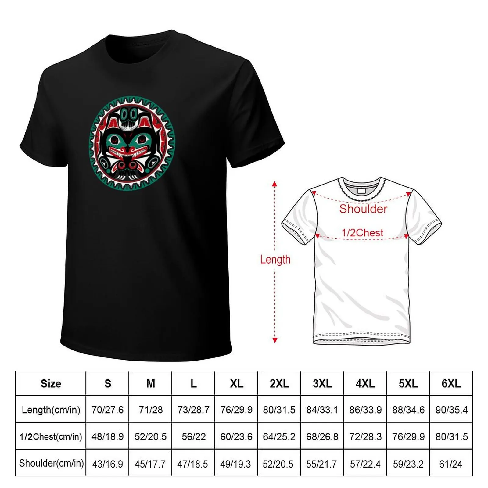 Haida Tlingit Native T-Shirt Big and Tall Basic Tee Shirt